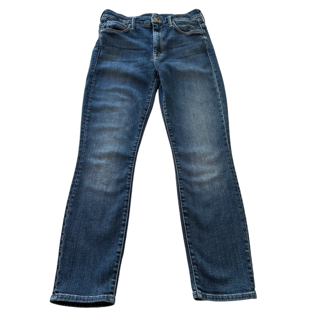 𝅺MOTHER Jeans High Waisted Looker Crop Denim Pardon My French Women’s Size 25